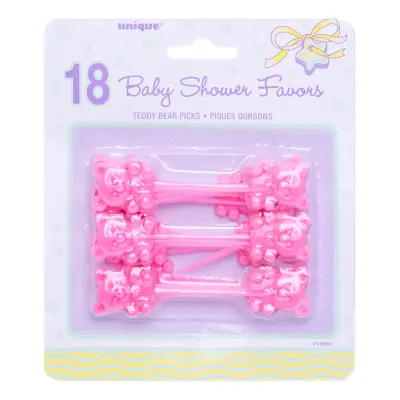 Babyshower Picks Rosa