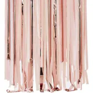 Backdrop Streamers Rosa/Roséguld