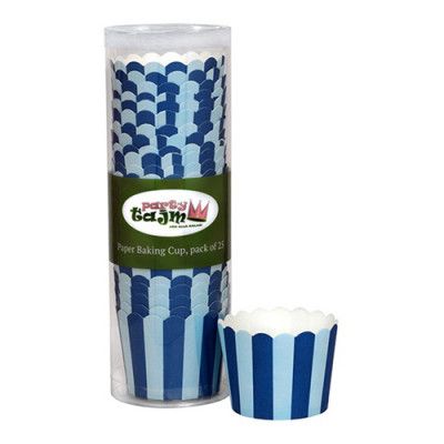 Muffinsformar Blårandiga - 25-pack