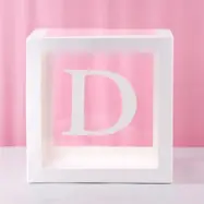 Ballongbox med Bokstav - Bokstav D