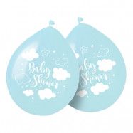 Ballonger Baby Shower Ljusblå - 8-pack