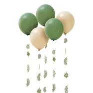 Ballonger Gröna Löv Botanic - 5-pack