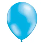 Ballonger Metallic Ljusblå - 10-pack