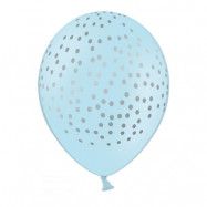Ballonger Prickar Blå/Silver - 6-pack