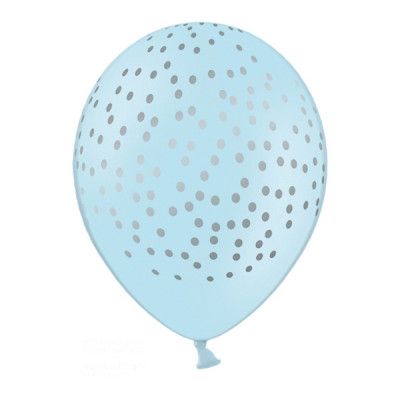 Ballonger Prickar Blå/Silver - 6-pack