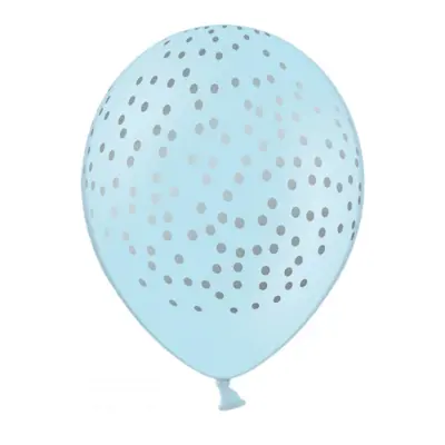Ballonger Prickar Blå/Silver - 6-pack