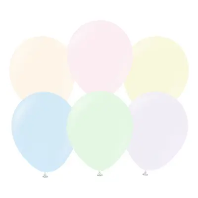 Ballonger Professional Flerfärgade Macaron Pale - 25-pack