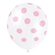 Ballonger Rosa Prickiga - 6-pack