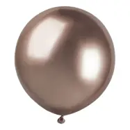 Ballonger Shiny Roséguld Runda Stora - 3-pack
