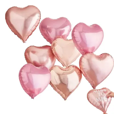 Ballongkit Hjärtan med Bokstäver - 8-pack