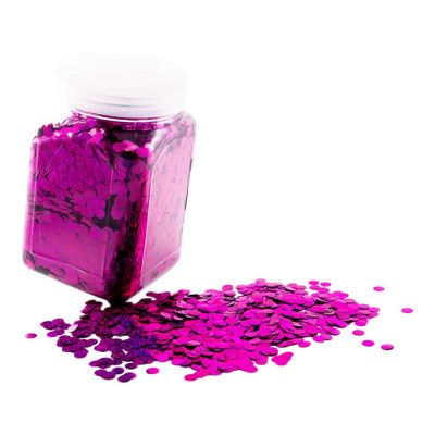 Ballongkonfetti Holografisk Rosa - 1 kg