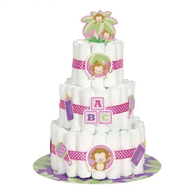 Blöjtårta Tillbehörskit Rosa