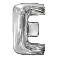 Bokstavsballong Silver Metallic - Bokstav E