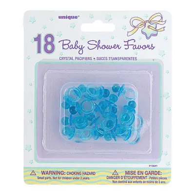 Bordsdekoration Miniatyrnappar Blå - 18-pack