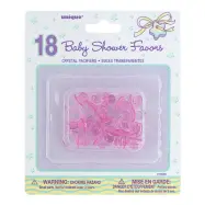Bordsdekoration Miniatyrnappar Rosa - 18-pack