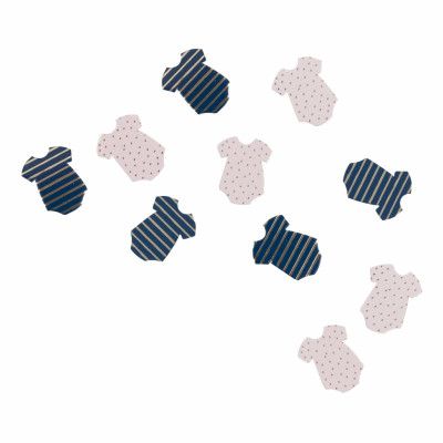 Bordskonfetti Bodys Gender Reveal