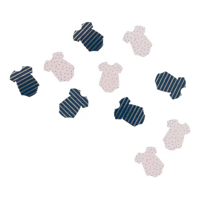 Bordskonfetti Bodys Gender Reveal