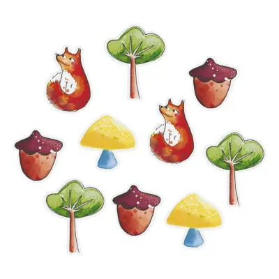 Bordskonfetti Skogsdjur - 40-pack