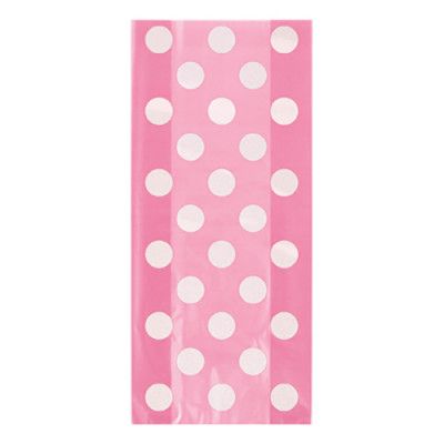 Cellofanpåsar Rosa Prickiga - 20-pack