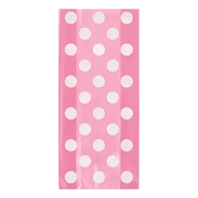 Cellofanpåsar Rosa Prickiga - 20-pack