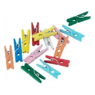 Klädnypor Mini Flerfärgade - 24-pack