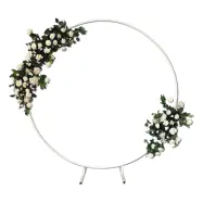 Dekorationsbåge Rund Vit