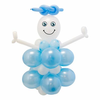 DIY Ballongfigur Blå