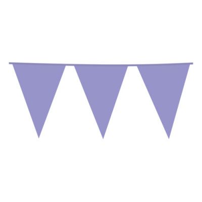 Vimpelgirlang Ljuslila - 10m x 30 x 45 cm