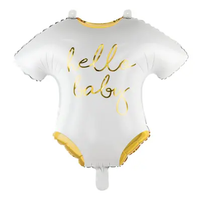 Folieballong Baby Body Vit/Guld