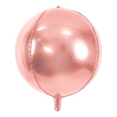 Folieballong Boll Roséguld