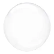 Folieballong Crystal Clear Rund Transparent