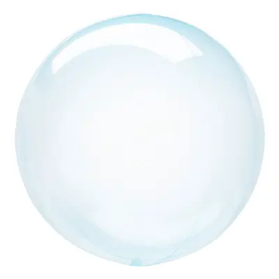 Folieballong Crystal Clearz Rund Blå