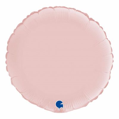 Folieballong Rund Satin Pastel Pink