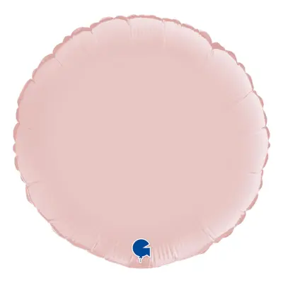 Folieballong Rund Satin Pastel Pink