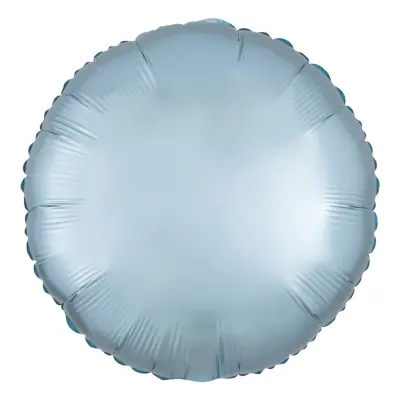 Folieballong Rund Satin Pastellblå
