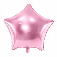 Folieballong Stjärna Ljusrosa