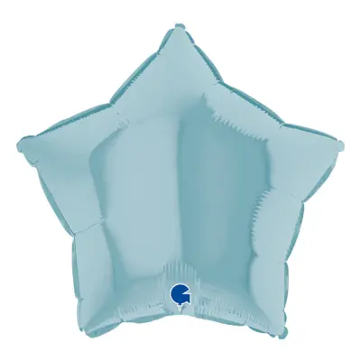 Folieballong Stjärna Pastellblå