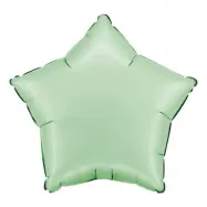 Folieballong Stjärna Satin Glazed Mint