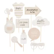 Fotoprops Baby Shower Hello Little One - 10-pack