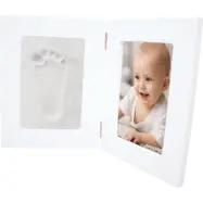 Fotoram med hand/fotavtryck Dubbel