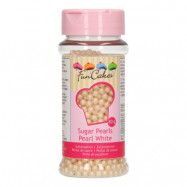 FunCakes Strössel Sugarpearls Pearl White/Vit - 80 g