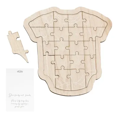 Gästbok Babyshower i Trä