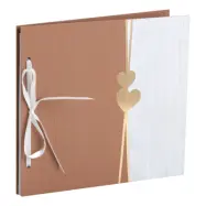 Gästbok Hjärta Mocha