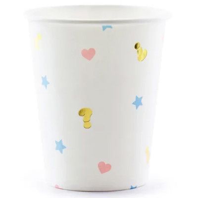 Gender Reveal Pappersmugg 6-pack