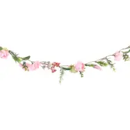 Girlang Blommor Rosa/Grön