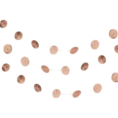 Girlang Cirklar Roséguld