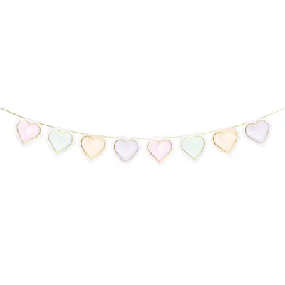 Girlang Hjärtan Watercolor