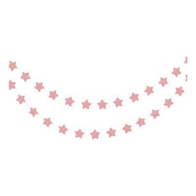 Girlang Stjärnor Rosa