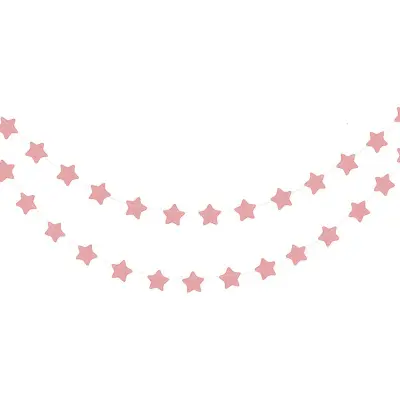 Girlang Stjärnor Rosa