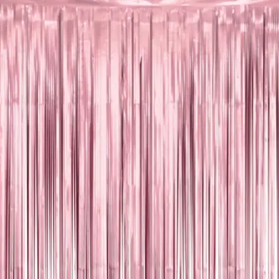 Glitterdraperi Matt Rosa